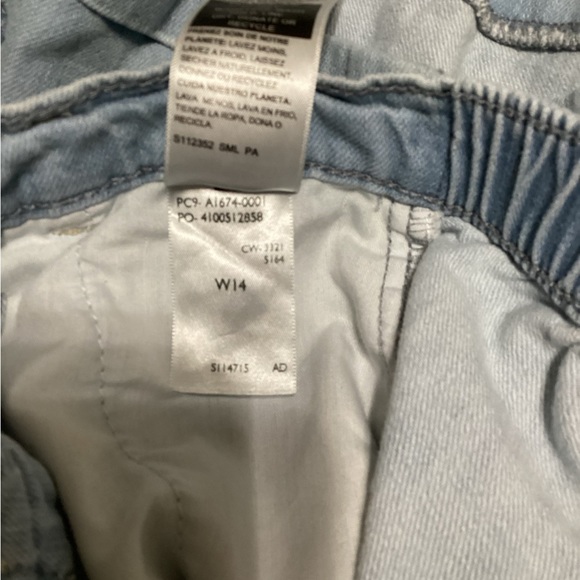 EUC Levis Strauss Signature Size W14 Girls Shorts Denim Blue - #309 - Picture 2 of 6